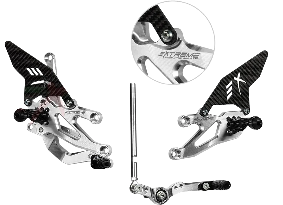Commandes Reculées GP EVO carbone EXTREME COMPONENTS - Yamaha R7 - Image 1